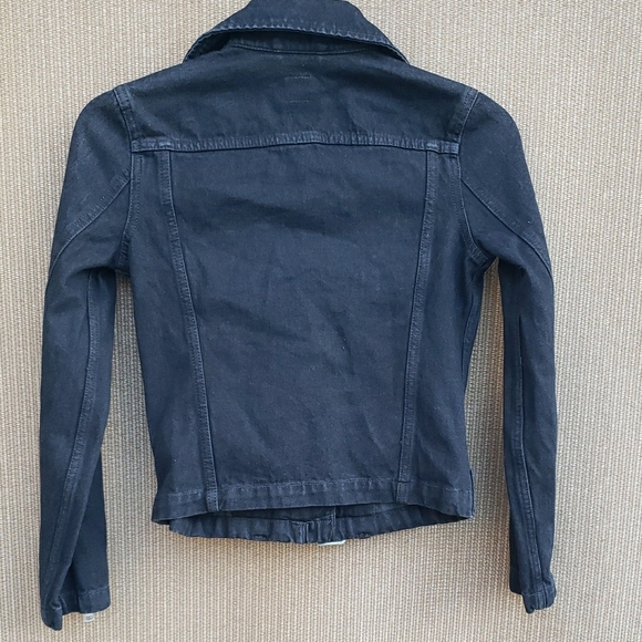 GAP Black Jean Jacket with Silver Accents - Picture 5 of 5